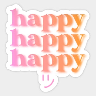 happy Sticker